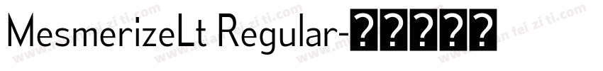 MesmerizeLt Regular字体转换